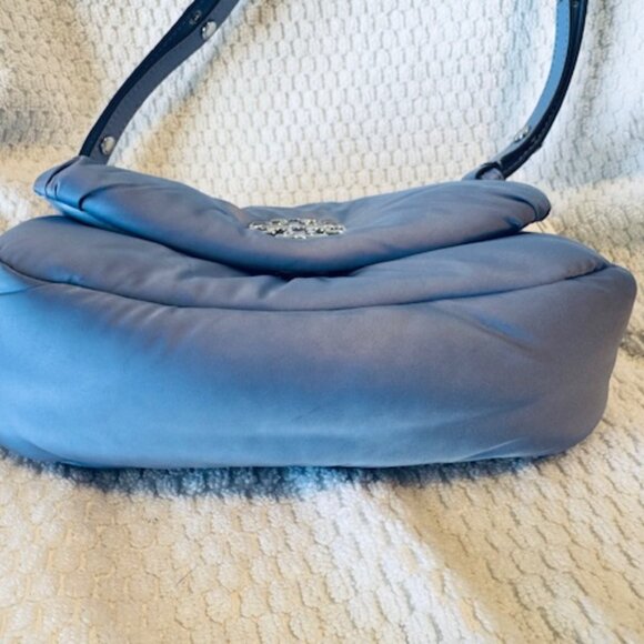 NWOT Tory Burch Britten Puffy Mini Crossbody Pale Iris - AS-IS / READ - Picture 2 of 12